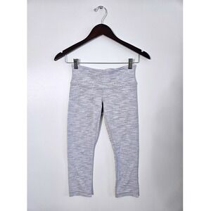 Lululemon Wunder Under Crop 21" Wee Are From Space Nimbus Battleship Grey Size 4
